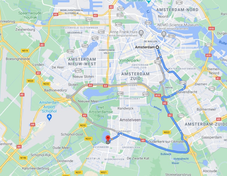 アムステルダム郊外：駐在員の多く住む、アムステルフェーンamstelveen